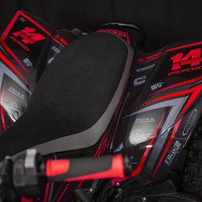 YFZ450 Carbon Attack RED