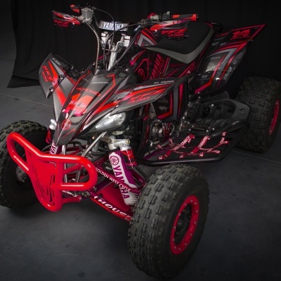 YFZ450 Carbon Attack RED