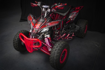 YFZ450 Carbon Attack RED