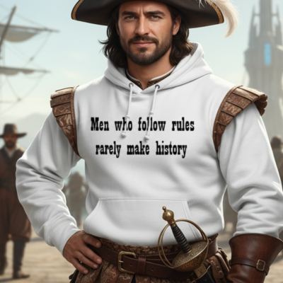 Men who follow rules rarely make history