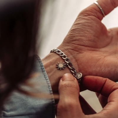 Pulseira Corrente Sol [Prateada]