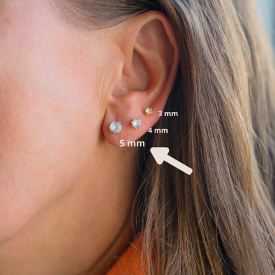 Brinco Ponto de Luz 5mm [Vendidos à Unidade]