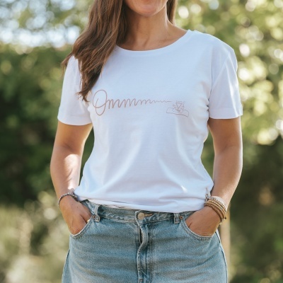 T-shirt OM [Serenity] Rosa