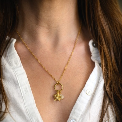 Colar Summer - fio fino - Jade [Dourado]