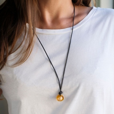 Colar Cristal Cornalina 1