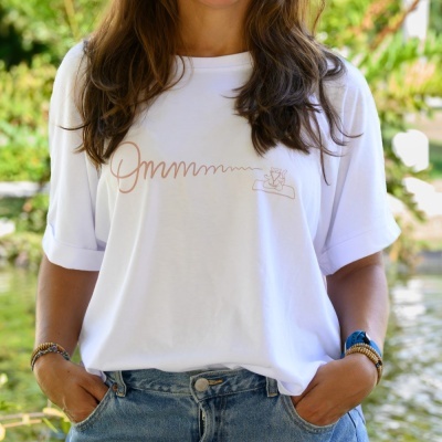 T-shirt OM [Inner Peace] Rosa