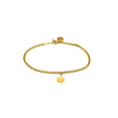 Pulseira Sol dourado