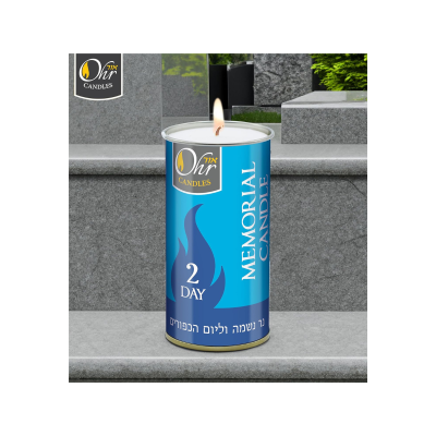 Vela Memorial Yahrzeit em Copo de Lata - 2 Dias