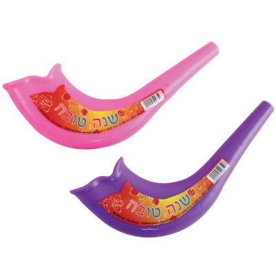 Shofar de Plástico 18 cm - Cores Sortidas