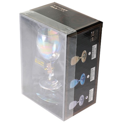 Copo de Kidush de Cristal 15 cm com Pires - Azul