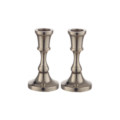 Par de Castiçais de Níquel 8 cm