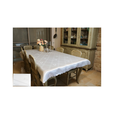 Toalha de Mesa Elegante 140x280cm - Shabat e Yom Tov