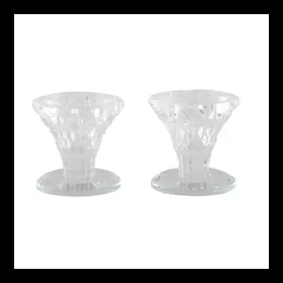 Castiçais de Cristal - 2 un.