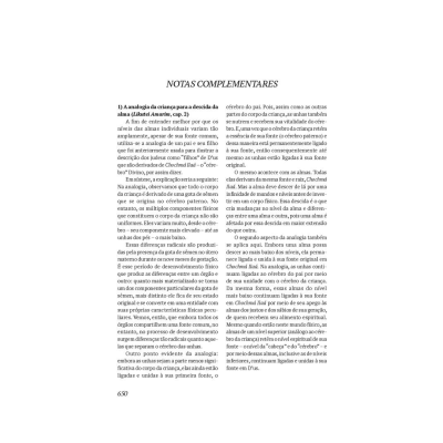 Página de livro com texto em português e título 'NOTAS COMPLEMENTARES' no topo.