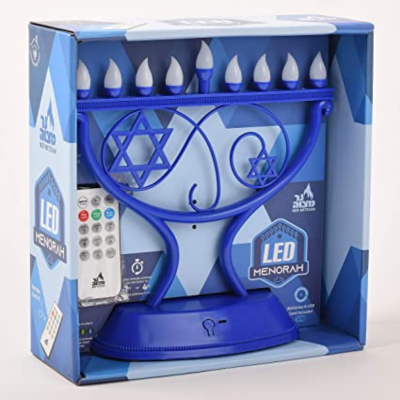 Chanukiá de LED Extravagante - Azul