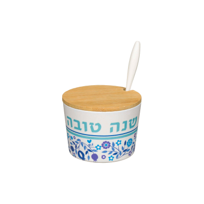 Pote de Mel em Bambu "Shaná Tová" - 6,5 cm