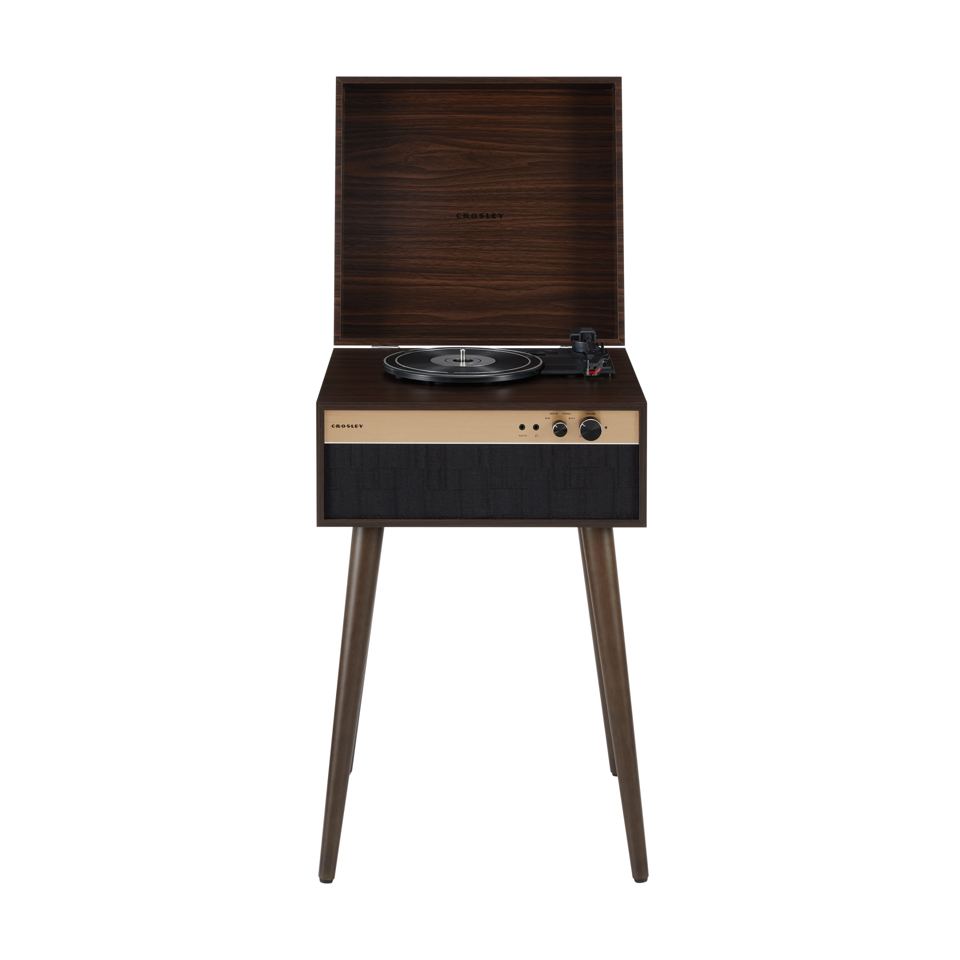 Crosley Jasper Walnut | Gira-Discos 3 Velocidades com Altifalantes e Bluetooth Crosley Jasper Walnut | Gira-Discos 3 Velocidades com Altifalantes e Bluetooth