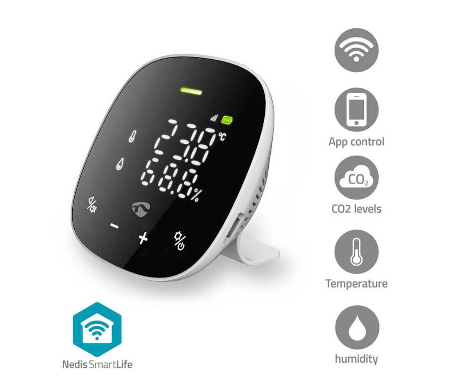 Nedis - Monitor de qualidade do ar SmartLife Nedis - Monitor de qualidade do ar SmartLife