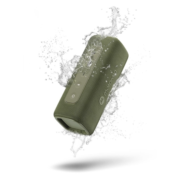 Coluna Motorola ROKR 600 portátil - 30 W - Bluetooth 5.3 - IP67 - 12 horas de autonomia - Cor verde Coluna Motorola ROKR 600 portátil - 30 W - Bluetooth 5.3 - IP67 - 12 horas de autonomia - Cor verde