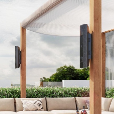 Lithe Audio |IO1 Indoor & Outdoor Speaker - Pair - Active + Passive  - Black