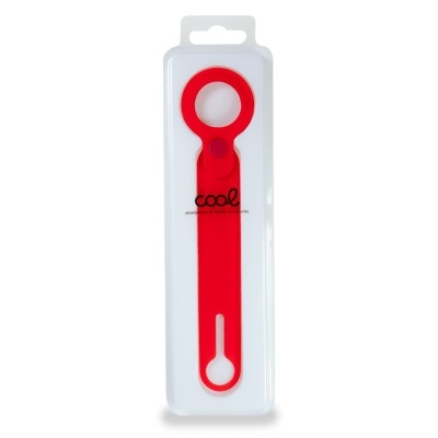 Cool | Chaveiro Loop COOL Protetor em Silicone Compatível com AirTag Vermelho