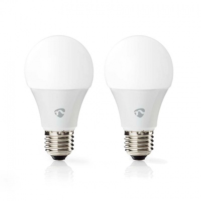 Nedis | 2 Lâmpadas LED coloridas SmartLife | Wi-Fi | E27 | 806 lm | 9W | RGB / Branco Quente a Frio | 2700 - 6500K | Android™/IOS | Bulb Nedis | 2 Lâmpadas LED coloridas SmartLife | Wi-Fi | E27 | 806 lm | 9W | RGB / Branco Quente a Frio | 2700 - 6500K | Android™/IOS | Bulb
