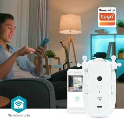 SmartLife Curtain Robot I Rail / U Rail | Cortinas / Drapes | Alimentado por bateria / Alimentado por USB | 4000 mAh | Bluetooth® | Branco SmartLife Curtain Robot I Rail / U Rail | Cortinas / Drapes | Alimentado por bateria / Alimentado por USB | 4000 mAh | Bluetooth® | Branco