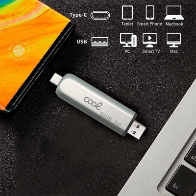 Pen Drive x USB 512 GB 3.0 COOL (2 in 1) Tipo-C / USB