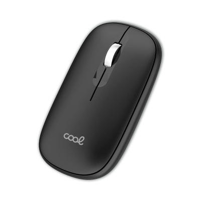 Cool | Rato Silencioso Sem Fios 2 em 1 (Bluetooth + Adaptador USB) COOL Slim Preto Cool | Rato Silencioso Sem Fios 2 em 1 (Bluetooth + Adaptador USB) COOL Slim Preto