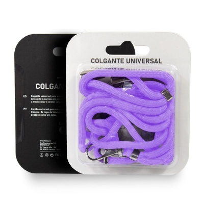 Cool | Cordão Pendurado Universal COOL com Cartão para Smartphone Violeta