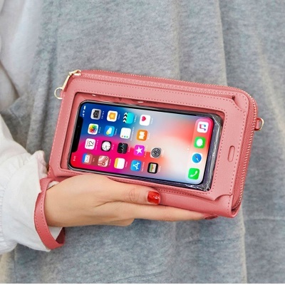 Cool | Carteira Universal com bolsa para smartphone de até 6,7 pol. Rosa