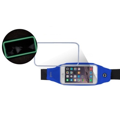 Cool | Bolsa de cintura COOL com capa de neopreno universal (5,5 - 6,7 pol.) Azul