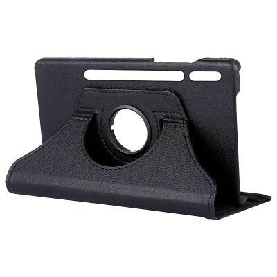 Cool | Capa para Samsung Galaxy Tab S7 / Tab S8 em couro sintético preto liso de 11 polegadas
