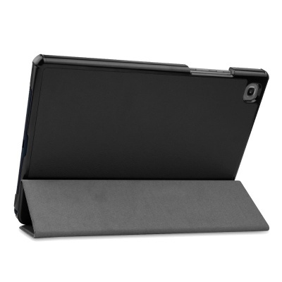 Capa preta para tablet com dobrável cinza