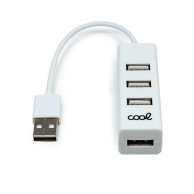Cool | Universal USB 2.0 Hub 4 portas USB Branco