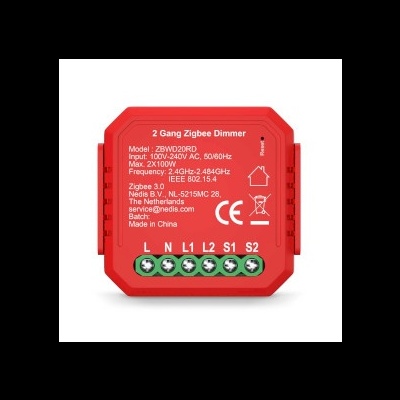 Módulo integrado SmartLife Dimmer duplo Triac | Zigbee 3.0 | 2x100 W | Ligação por terminal | Aplicação disponível para: Android™ / IOS