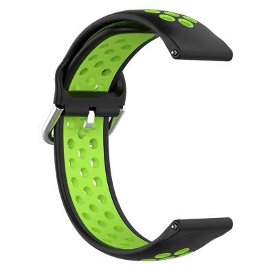 Cool | Pulseira Universal 20mm Amazfit Bip/GTS/Bip Lite/Huawei/Samsung/COOL Oslo Rubber Preto/Verde