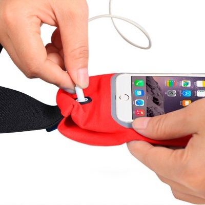 Cool | Bolsa de cintura COOL com capa de neopreno universal (5,5 - 6,7 pol.) Vermelho