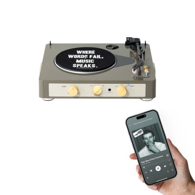 Gadhouse | Gira-discos Brad Retro MK ll Grey