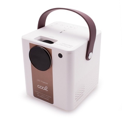 Cool | Projetor compacto Alto-falante integrado + HDMI/SD/USB + Espelho Wifi COOL Rainbow 3000 Lumens Branco