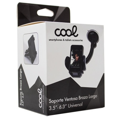 Cool | Suporte universal para carro com ventosa COOL para telemóvel com braço longo