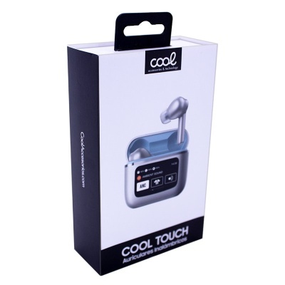 Auriculares Estéreo Bluetooth Dual Pod COOL Touch Cinza