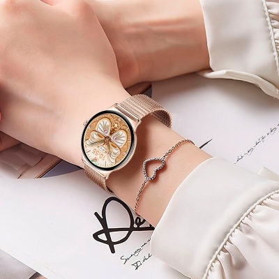 Smartwatch COOL Ultrathin + 2 Correias (AMOLED, Chamadas, Desporto Saúde) Rosa