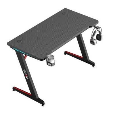 Muvip | Mesa Gaming Muvip PRO300 Fibra de Carbono e Luz RGB