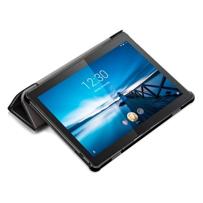 Cool | Capa para Lenovo Tab M10 Couro liso preto 10,1 polegadas