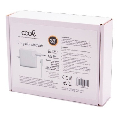 Cool | Carregador universal COOL para Apple Macbook MagSafe L (60w) Cool | Carregador universal COOL para Apple Macbook MagSafe L (60w)