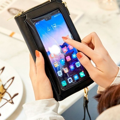 Cool | Carteira Universal com bolsa para smartphone de até 6,7 pol. Preto