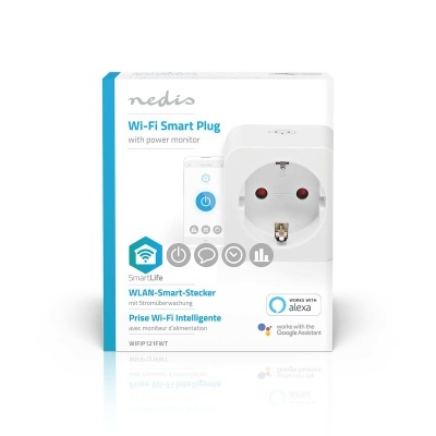 Nedis | Tomadas Inteligentes SmartLife  SmartLife | Wi-Fi | Power meter | 3680 W | Type F (CEE 7/3) | 0 - 55 °C | Android™ / IOS | Branco