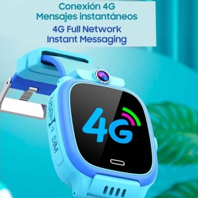 Smartwatch COOL Kids 4G GPS Silicone Azul (Localização, Videochamadas, SIM) Smartwatch COOL Kids 4G GPS Silicone Azul (Localização, Videochamadas, SIM)