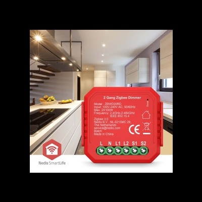 Módulo integrado SmartLife Dimmer duplo Triac | Zigbee 3.0 | 2x100 W | Ligação por terminal | Aplicação disponível para: Android™ / IOS